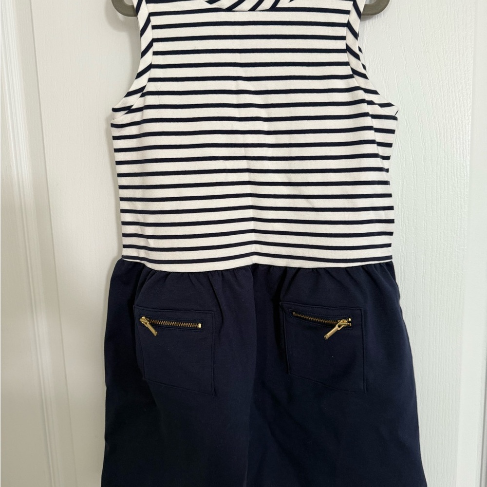 Janie and Jack Blue and White Dress